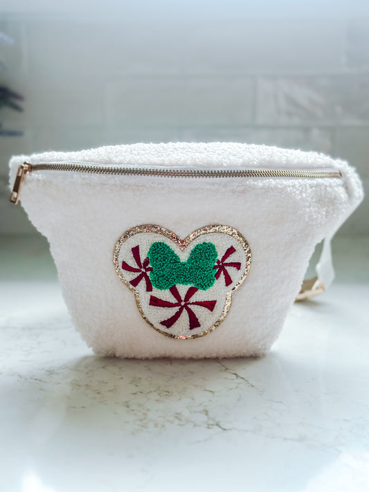 PREORDER Magical Mouse Peppermint Patch Jumbo Sherpa Fanny Pack *SHIPS END OF OCTOBER*
