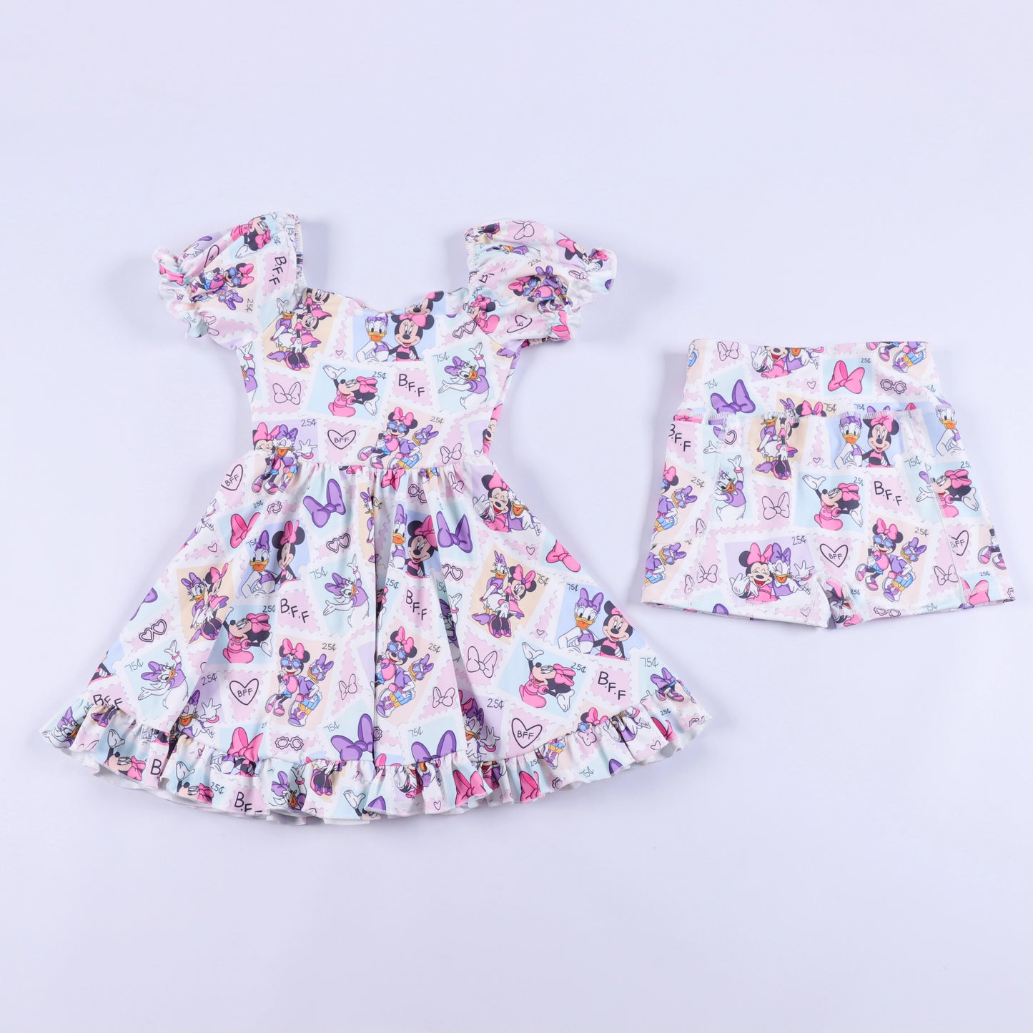 READY TO SHIP Magical Besties Puff Sleeve Athletic Set