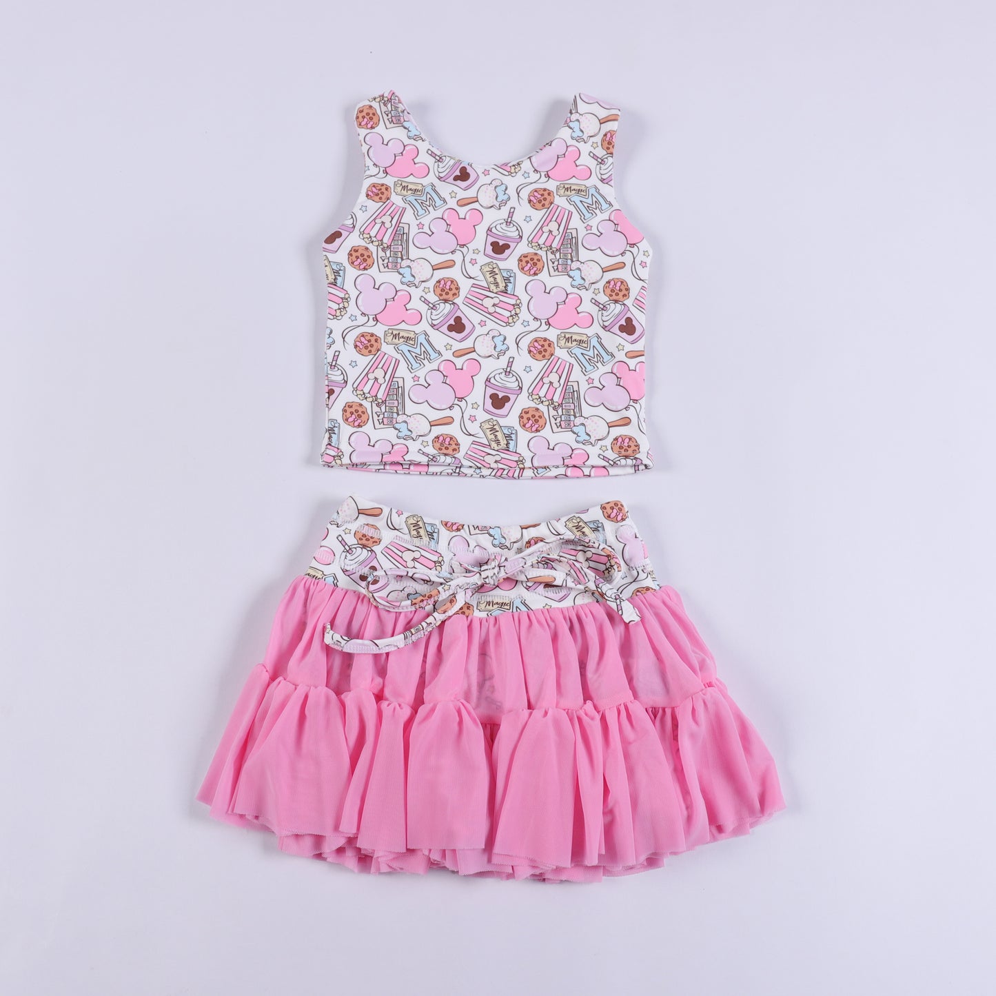 Magical Snacks Girls Tutu Athletic Set