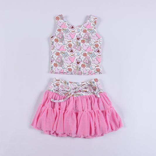 Magical Snacks Girls Tutu Athletic Set