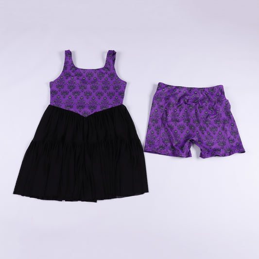 PREORDER Magical Haunted Mansion Mesh Tutu Athletic Dress *SHIPS LATE JULY*