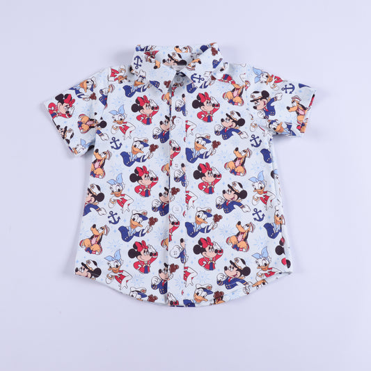 READY TO SHIP Magical Cruise Button Up Performance Athletic Shirt