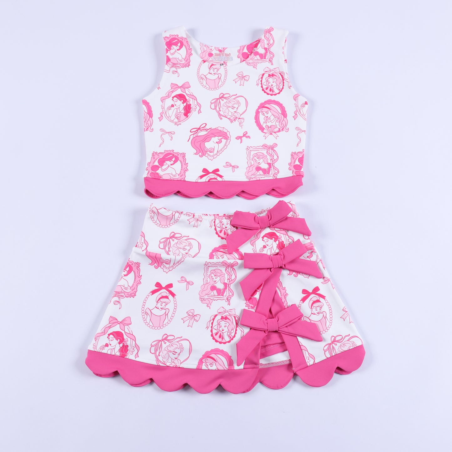Magical Pink Princess Frames Bow Active Set
