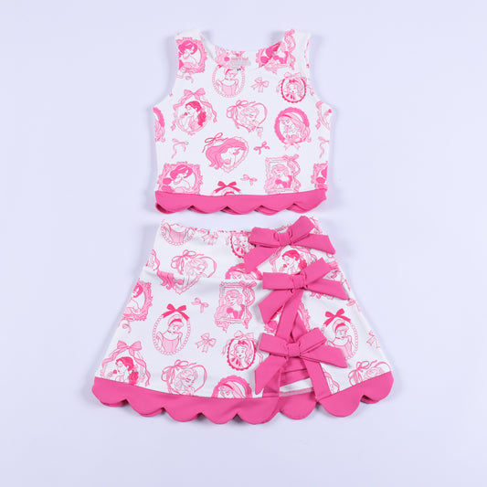 Magical Pink Princess Frames Bow Active Set