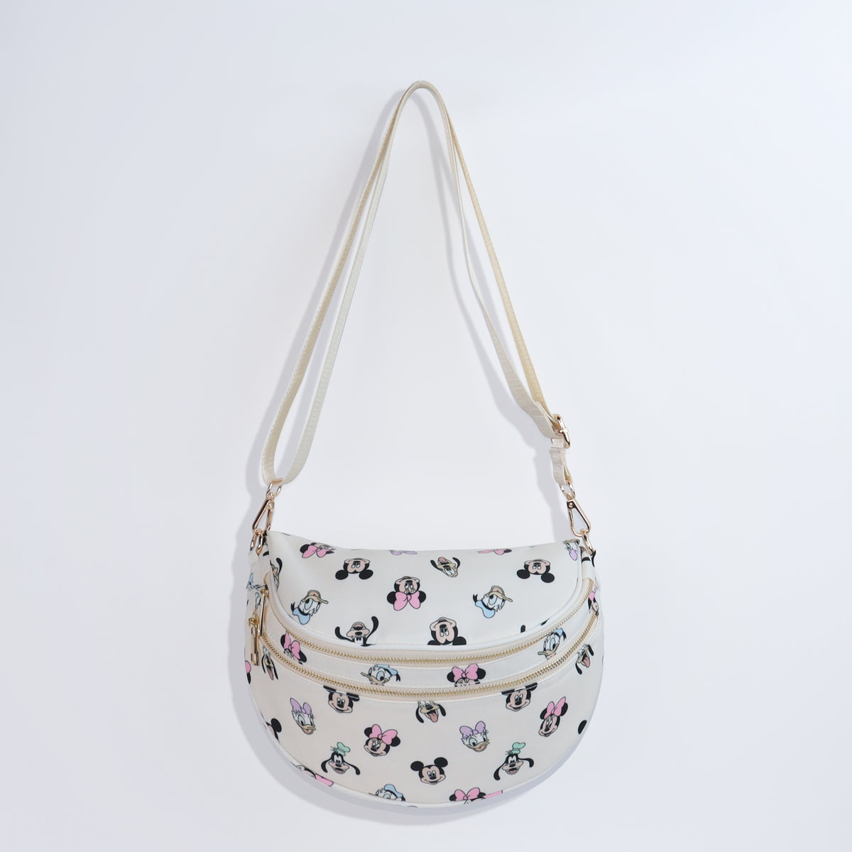 Magical Mouse Friends Double Zip Crossbody Bag