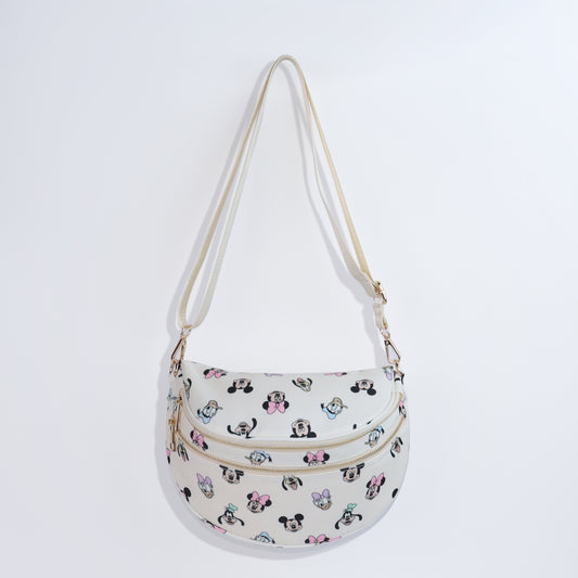Magical Mouse Friends Double Zip Crossbody Bag