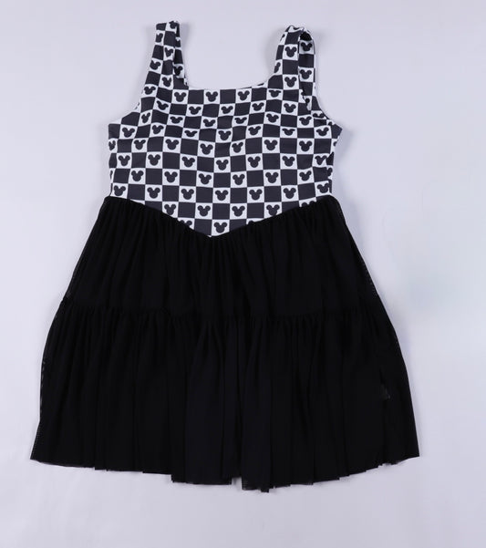 Magical Mouse Checker Adult Mesh Tutu Dress