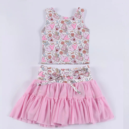 PREORDER Magical Park Snacks Girls Tutu Athletic Set *SHIPS MID NOVEMBER*