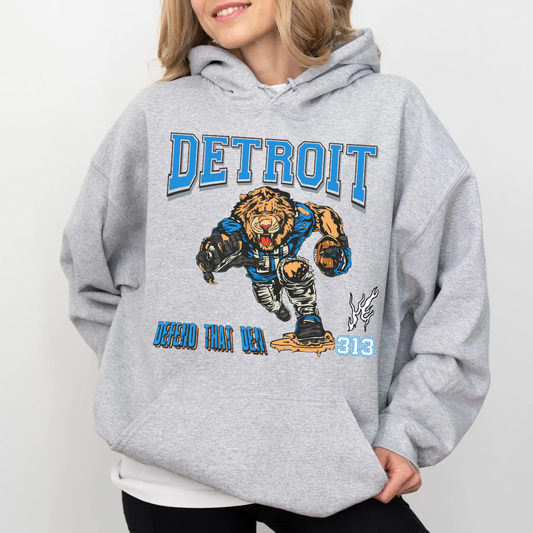 Detroit Lions Football Vintage Retro Style