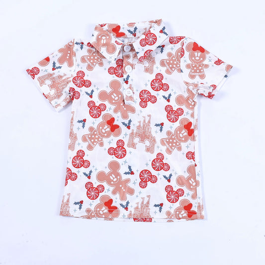 Magical Mickmas Wonderland Performance Dry Fit Polo Shirt