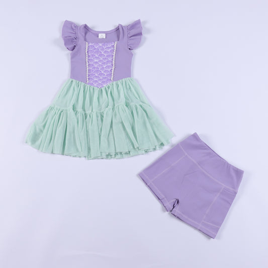 Magical Mermaid Princess Mesh Tutu Dress