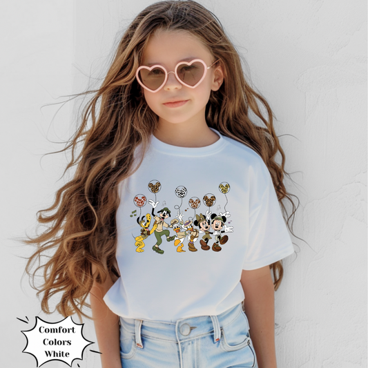 Youth Magical Mouse Friends Safari Balloon Shirt