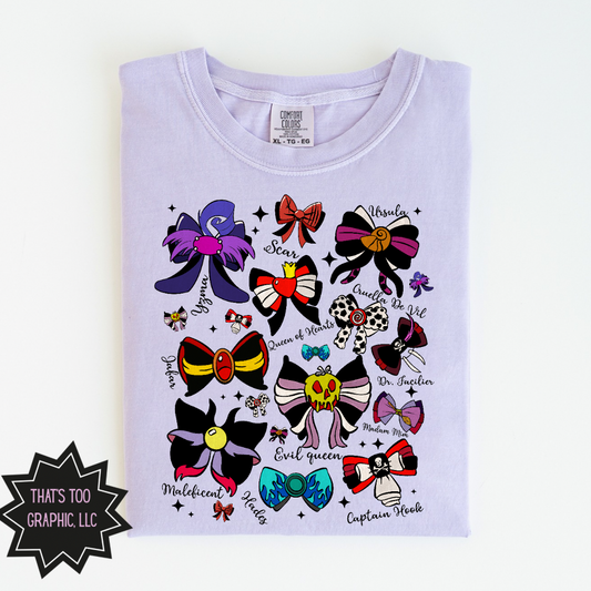Magical Villains Coquette Bows Shirt