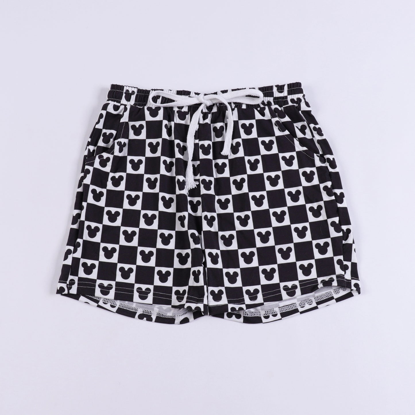 Mickey Checkered Youth Boy Shorts