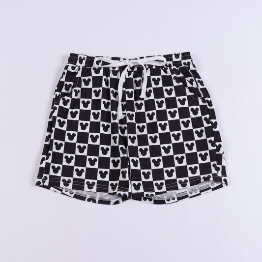 Mickey Checkered Youth Boy Shorts