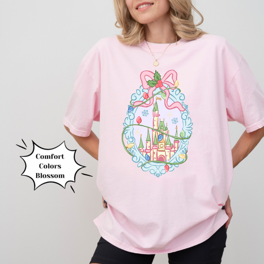 Magical Christmas Coquette Castle Shirt