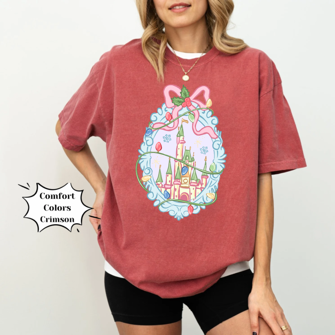 Magical Christmas Coquette Castle Shirt