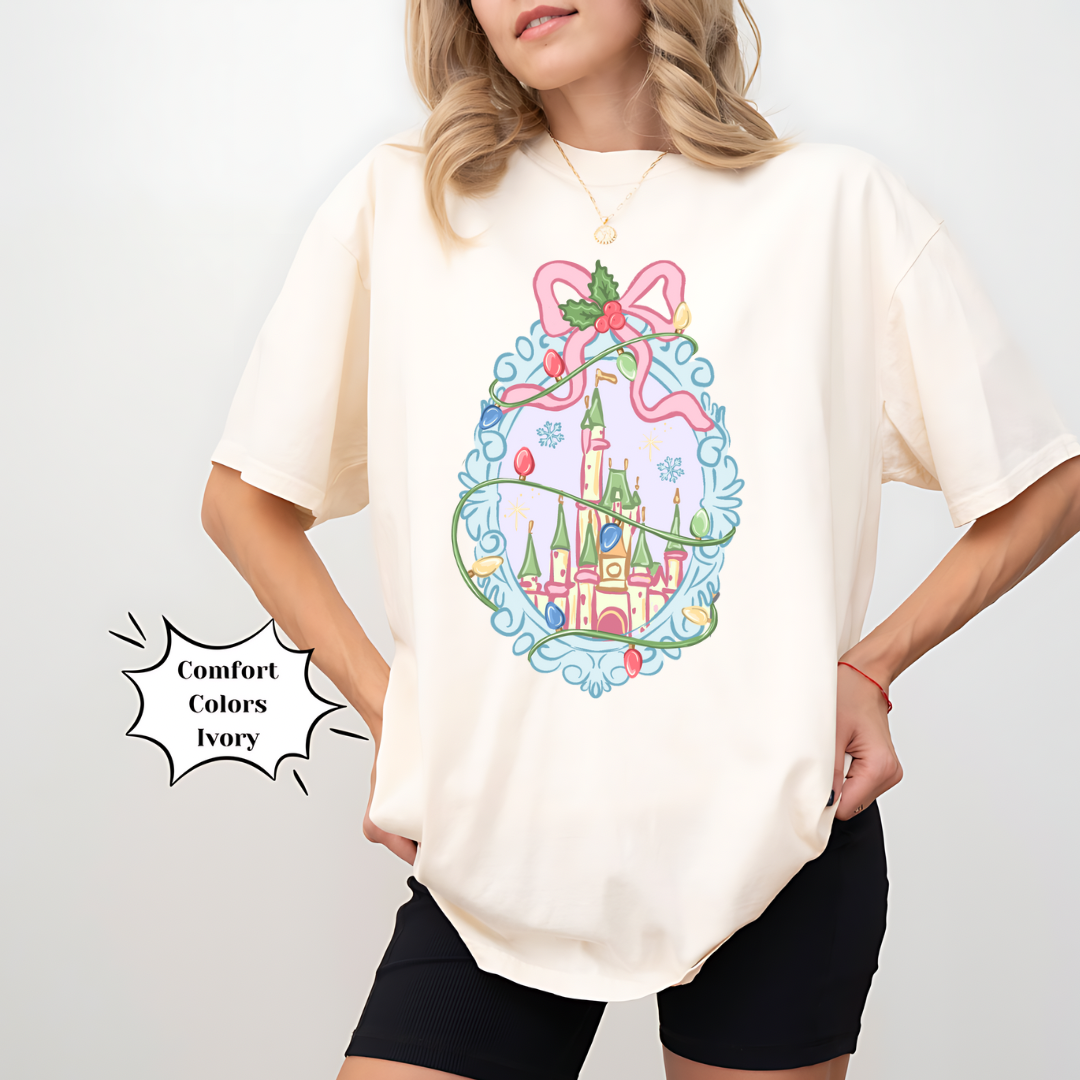 Magical Christmas Coquette Castle Shirt