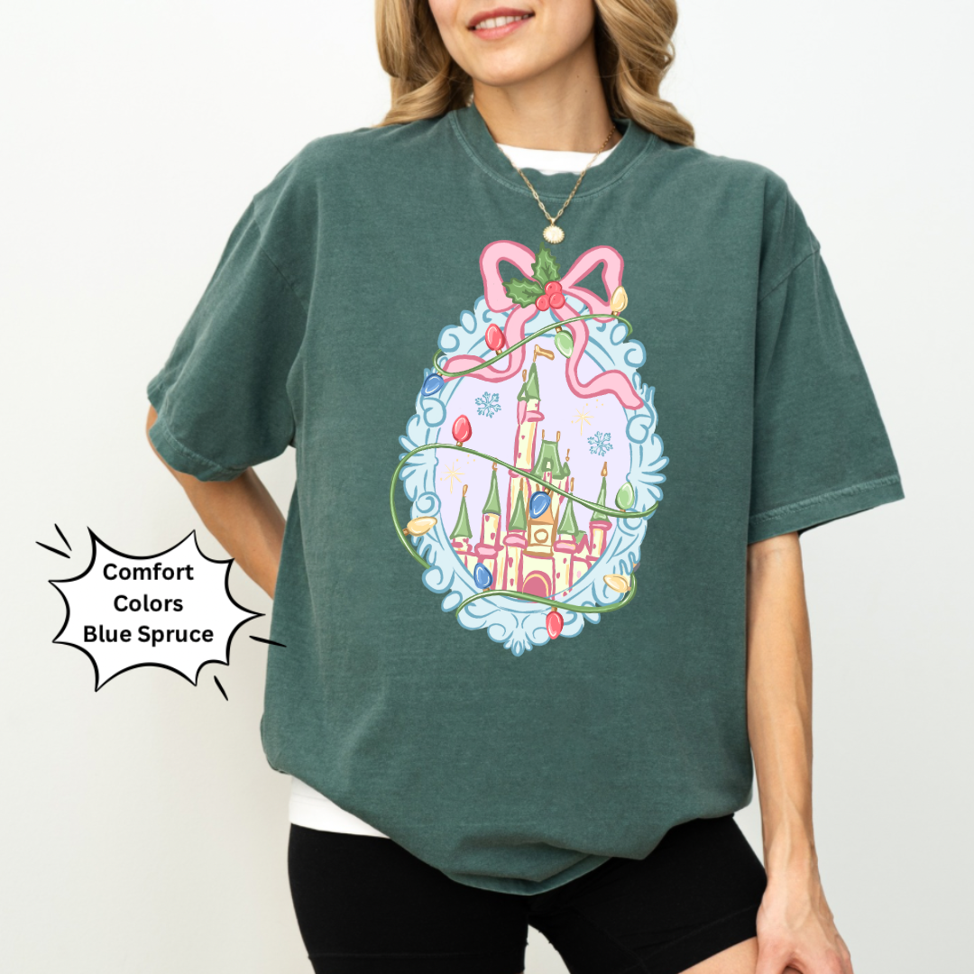 Magical Christmas Coquette Castle Shirt