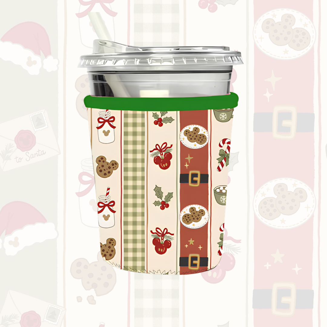 Magical Cozy Mouse Plaid Coffee Sleeve