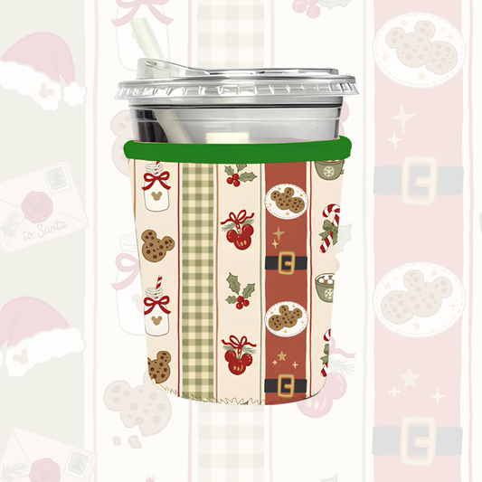 Magical Cozy Mouse Plaid Coffee Sleeve