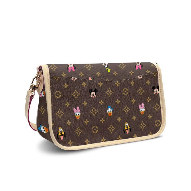 Magical Luxe Brown Main Street Monogram Envelope Satchel Bag *SHIPS END OF JULY*