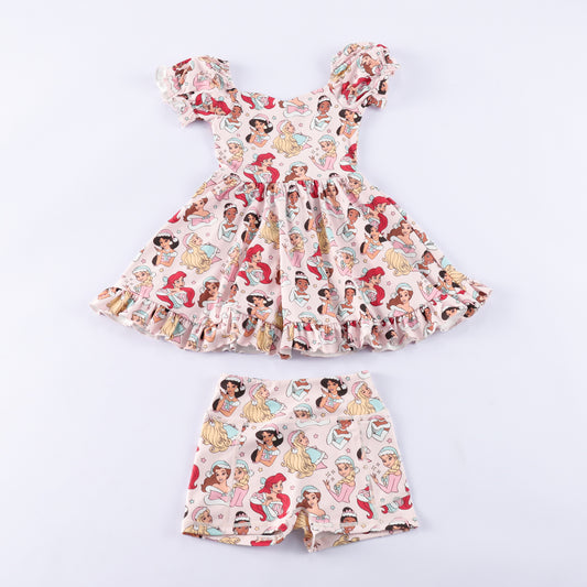 PREORDER Magical Holiday Princess Puff Sleeve Athletic Dress *SHIPS MID OCTOBER*