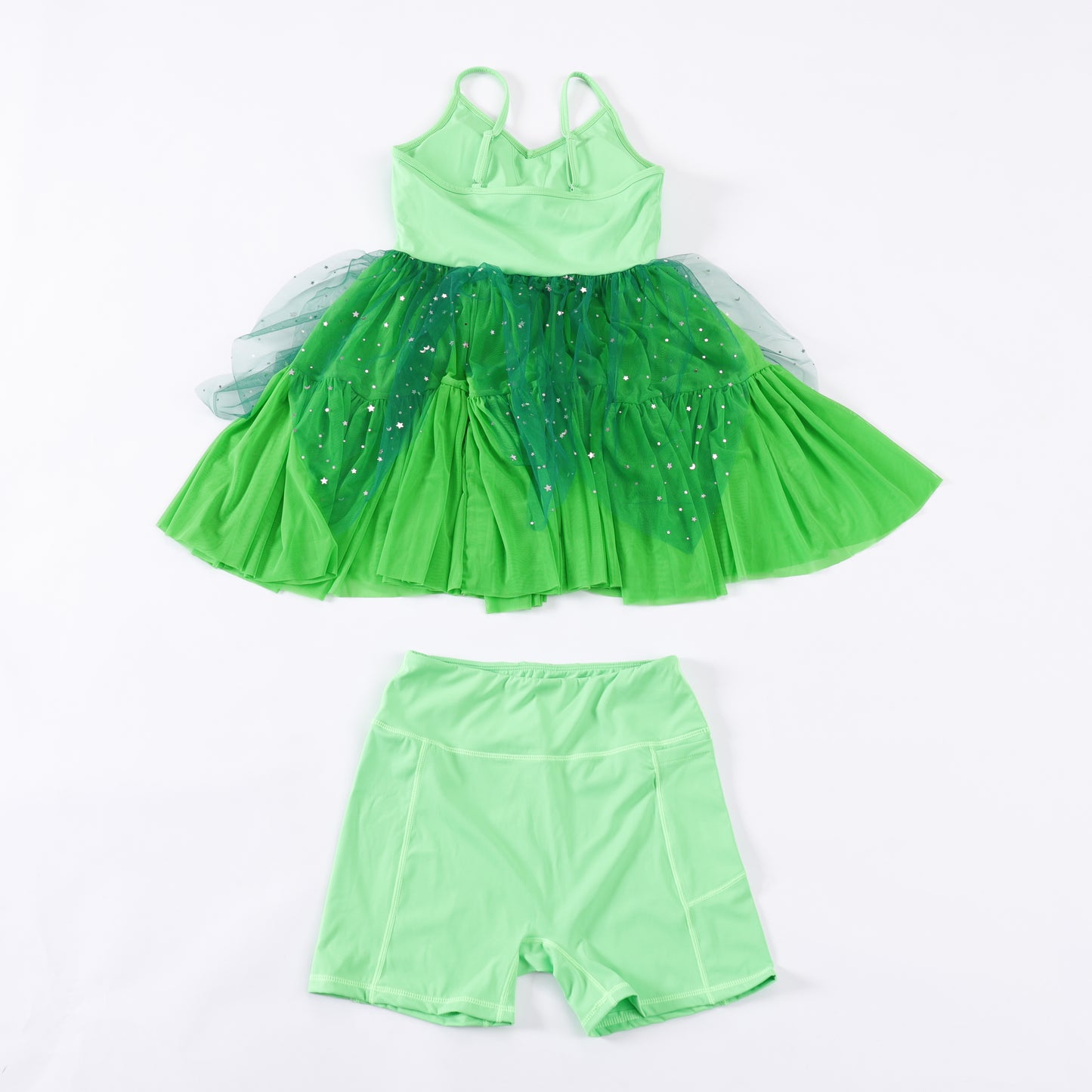 READY TO SHIP Magical Tink Pixie Athletic Mesh Tutu Dress