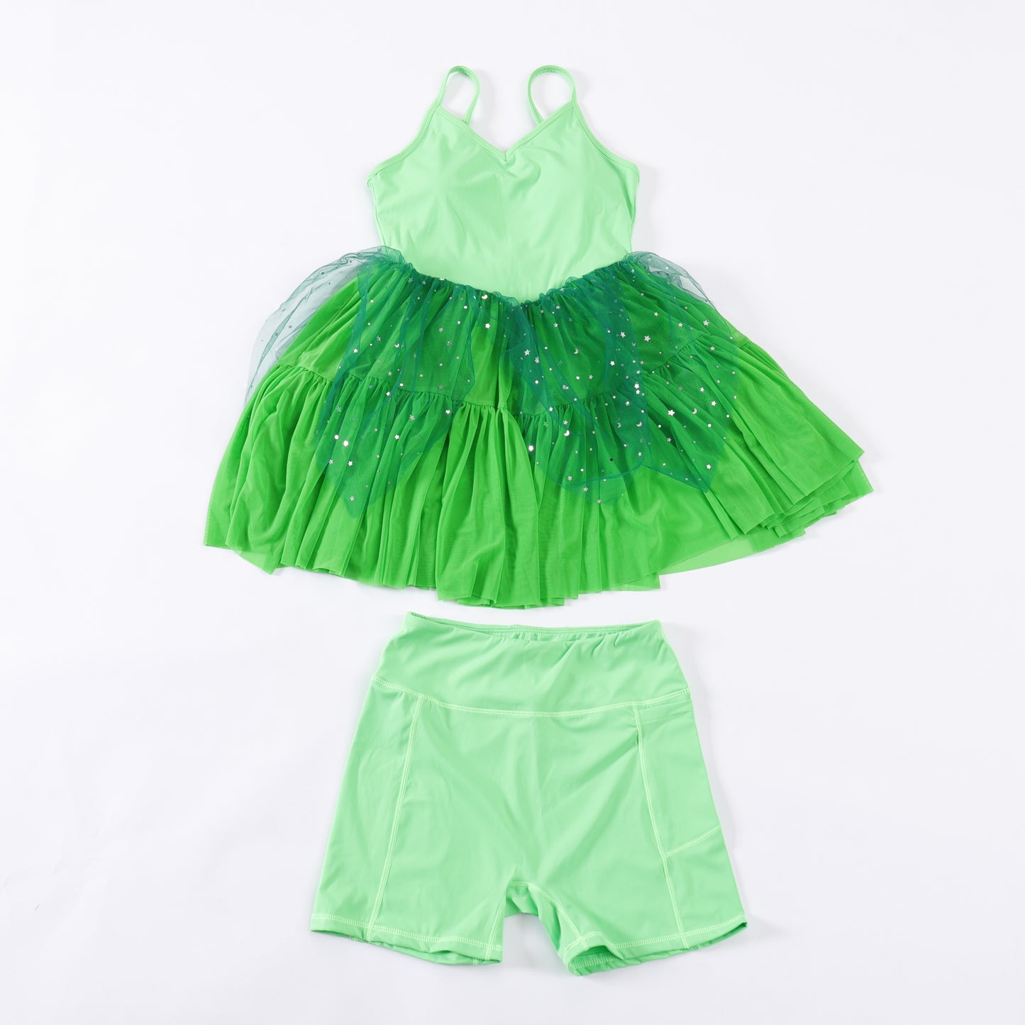 READY TO SHIP Magical Tink Pixie Athletic Mesh Tutu Dress