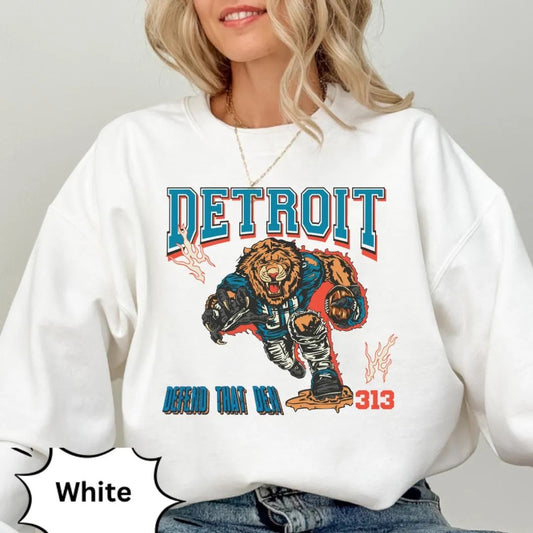 Detroit Lions Football Vintage Retro Style Shirt | Detroit Football Sweatshirt