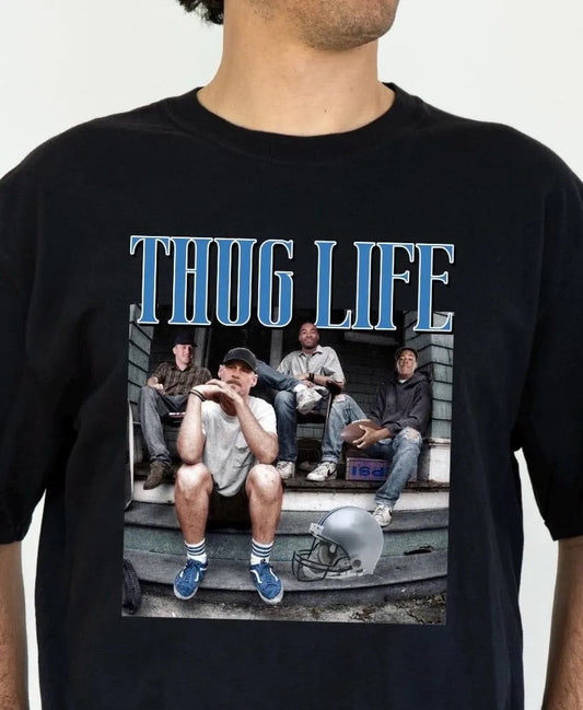 Detroit Lions Thug Life Dan Campbell Shirt | Detroit Lions Football Hoodie