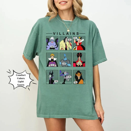 Villains Mug Shot Shirt, Comfort Colors, Bella Canvas