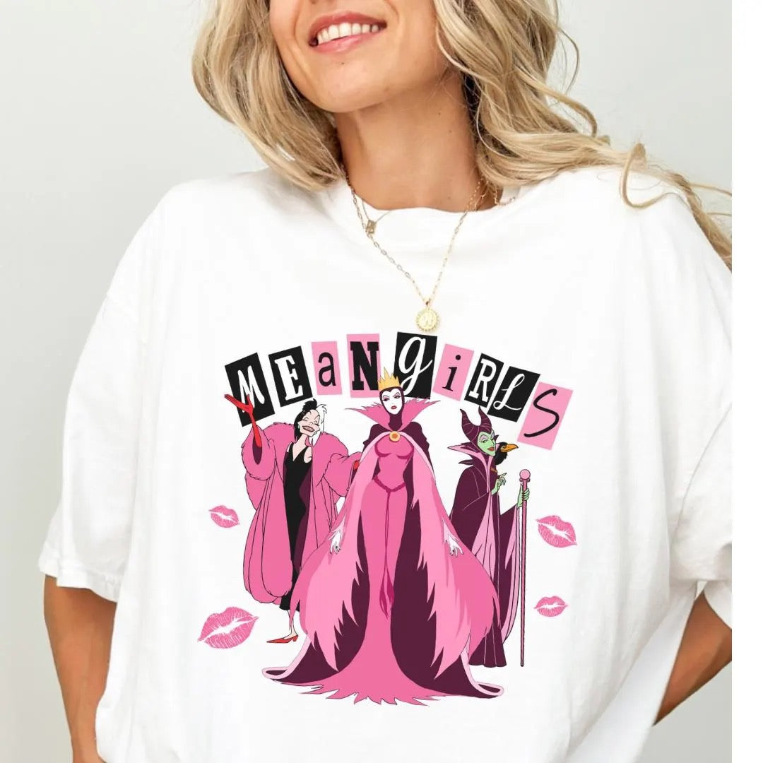 Villains Mean Girls Themed Shirt, Comfort Colors, Bella Canvas