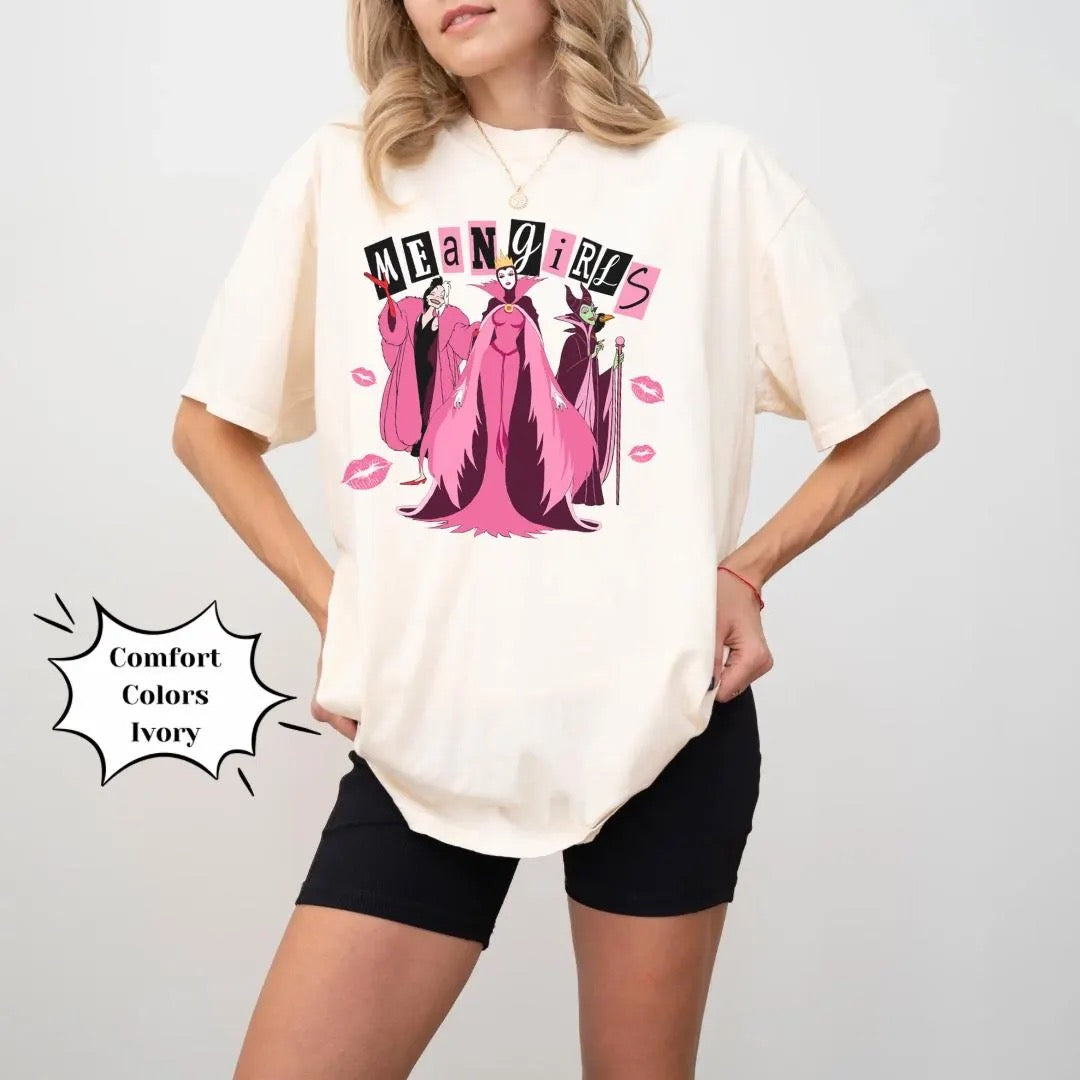 Villains Mean Girls Themed Shirt, Comfort Colors, Bella Canvas