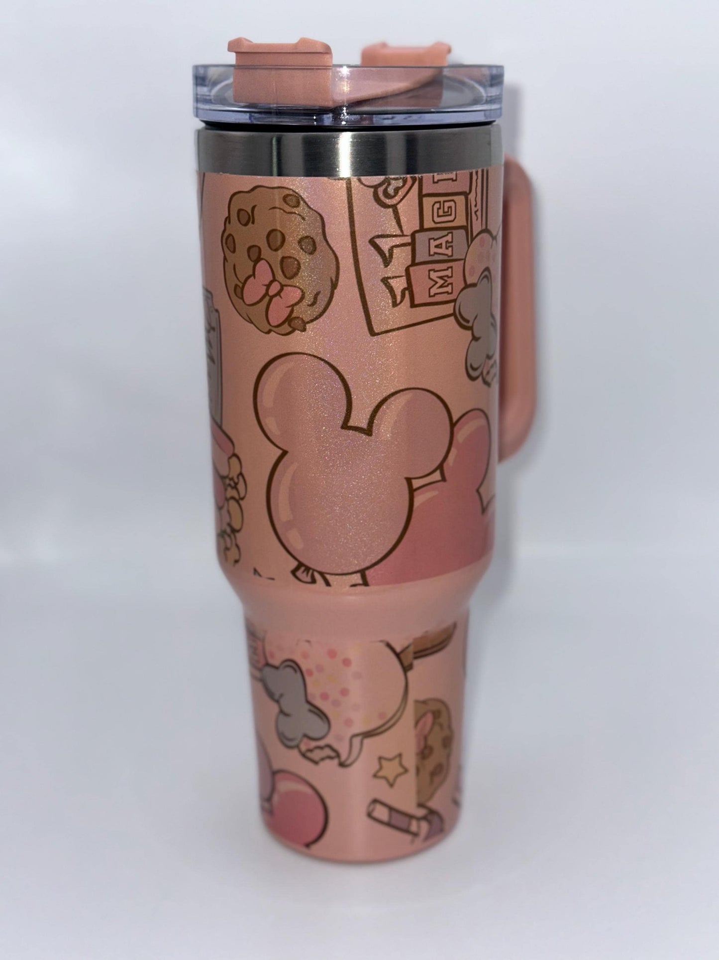 40oz Stanley Dupe Magical Park Snacks Customized  Tumbler, Theme Park Tumbler, Stainless Steel Insulated