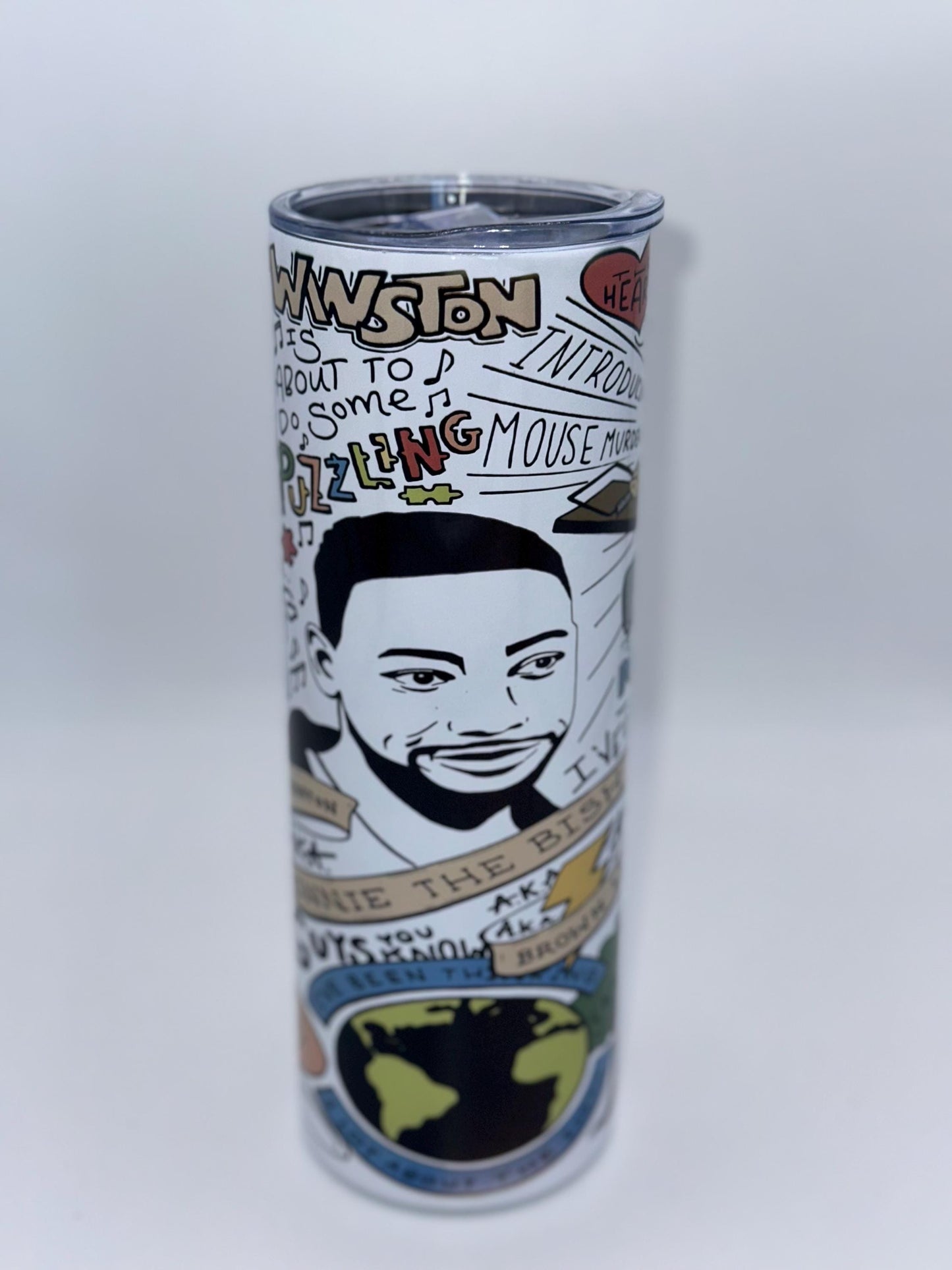 New Girl Winston Best Quotes Tumbler, Skinny Tumbler, New Girl TV Show Mug