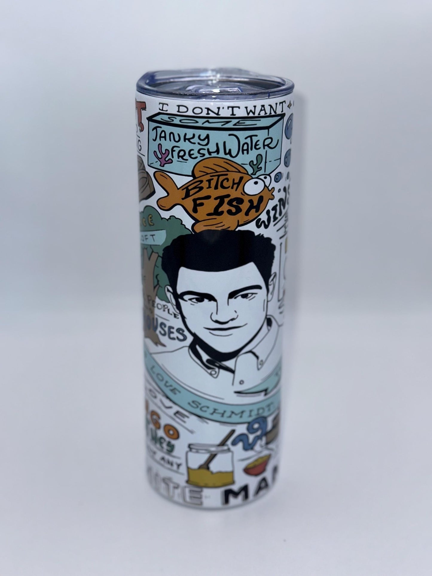New Girl Schmidt Best Quotes Tumbler, Skinny Tumbler, New Girl TV Show Mug