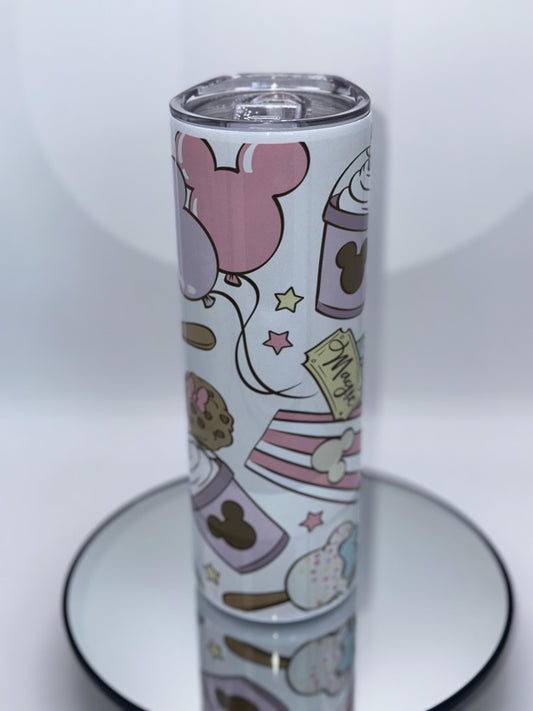 20oz Magical Park Snacks Customized  Tumbler, Theme Park Tumbler, Stainless Steel Insulated