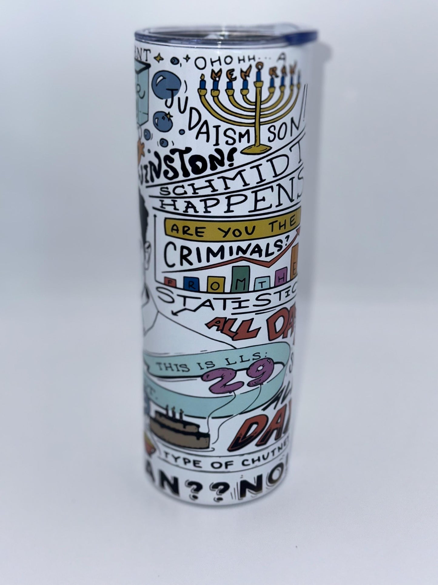 New Girl Schmidt Best Quotes Tumbler, Skinny Tumbler, New Girl TV Show Mug